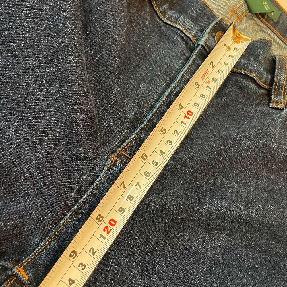~ Lauren Ralph Lauren 10 Jeans LRL Classic Straight Mid Rise Women's Dark Blue - Picture 8 of 16
